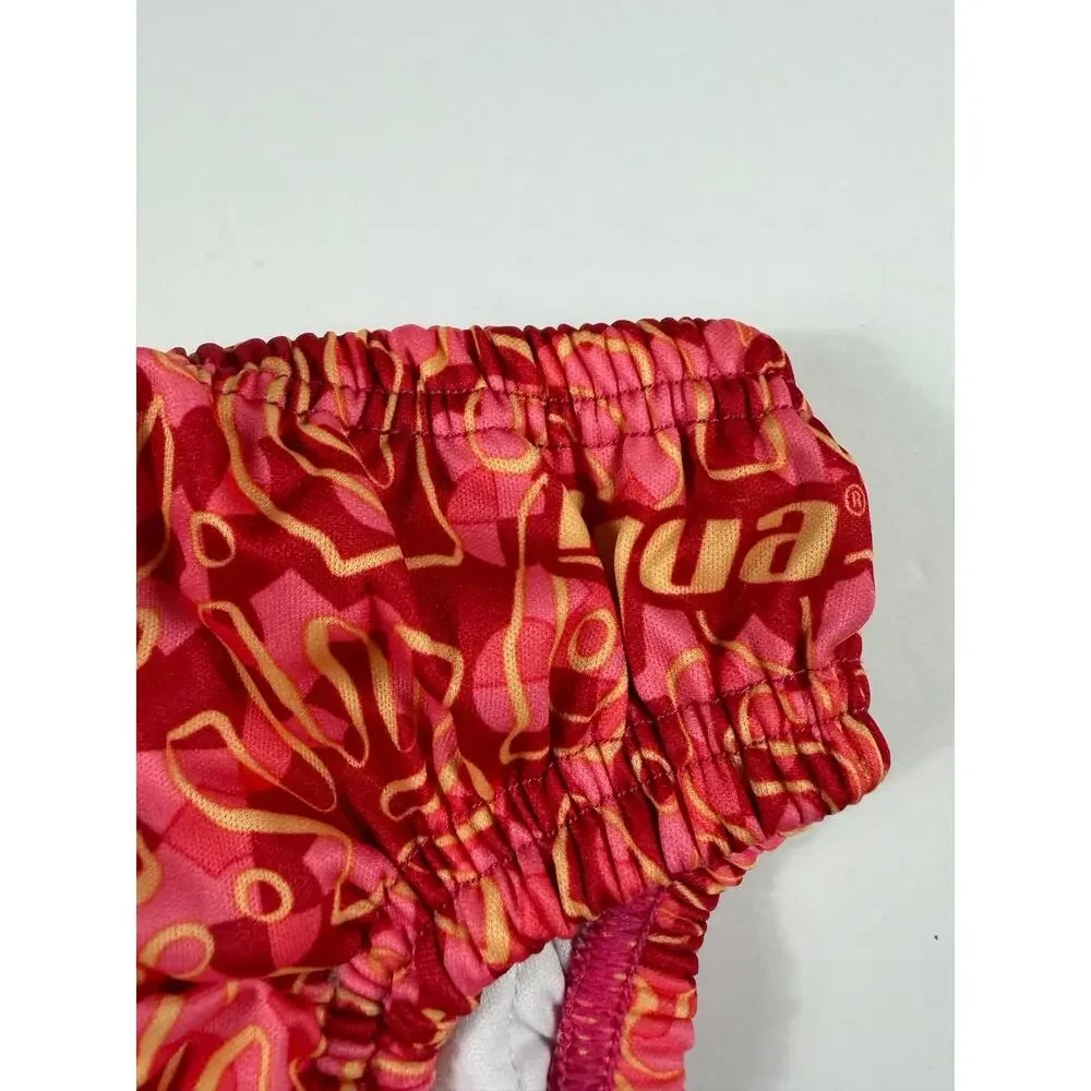 Aqua-Leisure Reusable Swim Diaper Pink Floral Print Size Small 3–6 Months